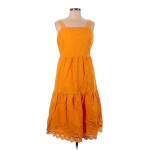 J. Crew Factory Yellow Sleeveless Cotton Sundress - Size 12 - EUC